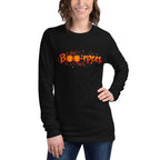 Manga larga Boo-rpees Halloween Pumpkin Burpees - Modelo femenina