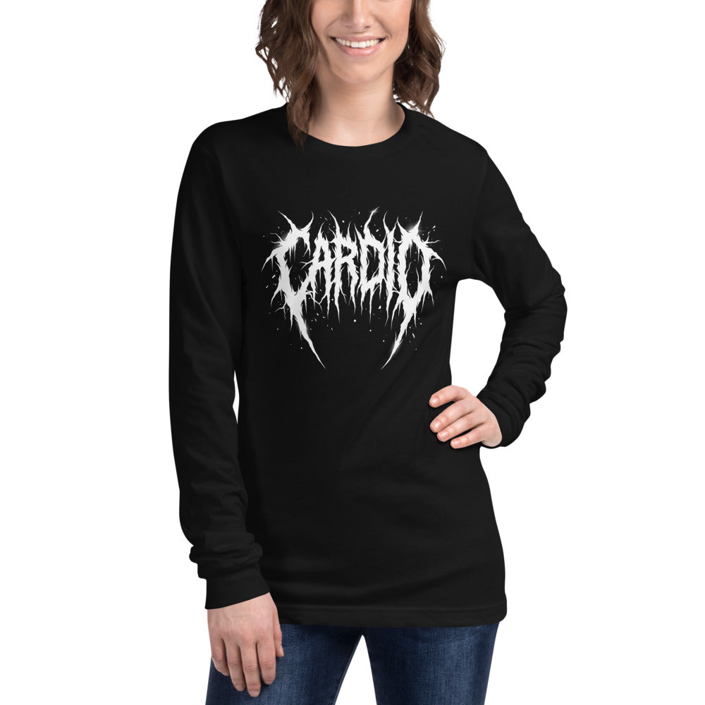 Manga larga Cardio Death Metal Espinas Blancas - Modelo femenina