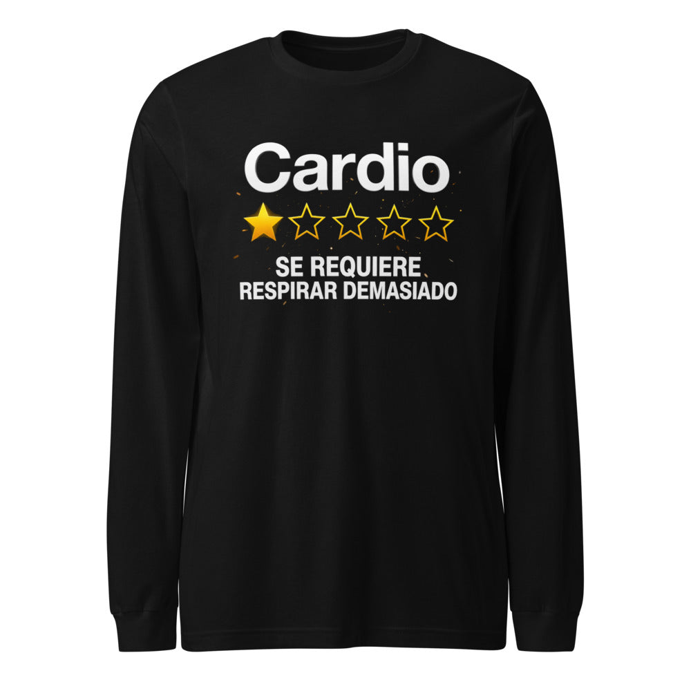 Manga larga Cardio Una Estrella Respirar Demasiado - Frente