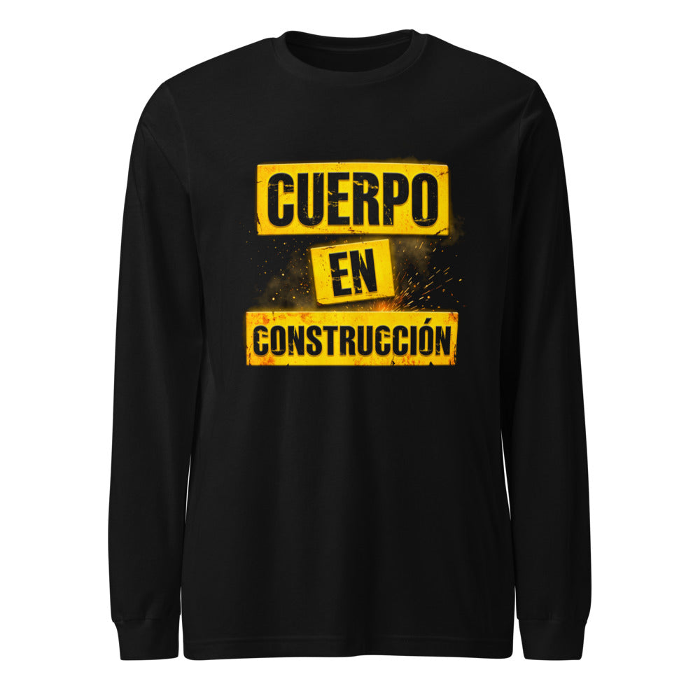 Manga larga Cuerpo En Construcción Gym - Frente