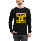 Manga larga Cuerpo En Construcción Gym - Modelo masculino