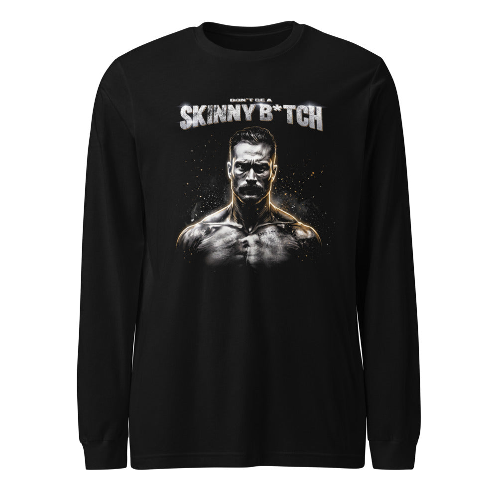 Manga larga Dont Be Skinny Bodybuilder Gym Humor - Frente