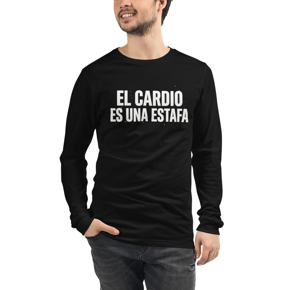 Manga larga El Cardio Es Una Estafa - Modelo masculino