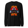 Manga larga Godzilla Gojira Gym Barbell Blue Spikes - Frente