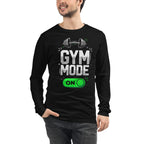 Manga larga Gym Mode On Barbell Toggle - Modelo masculino