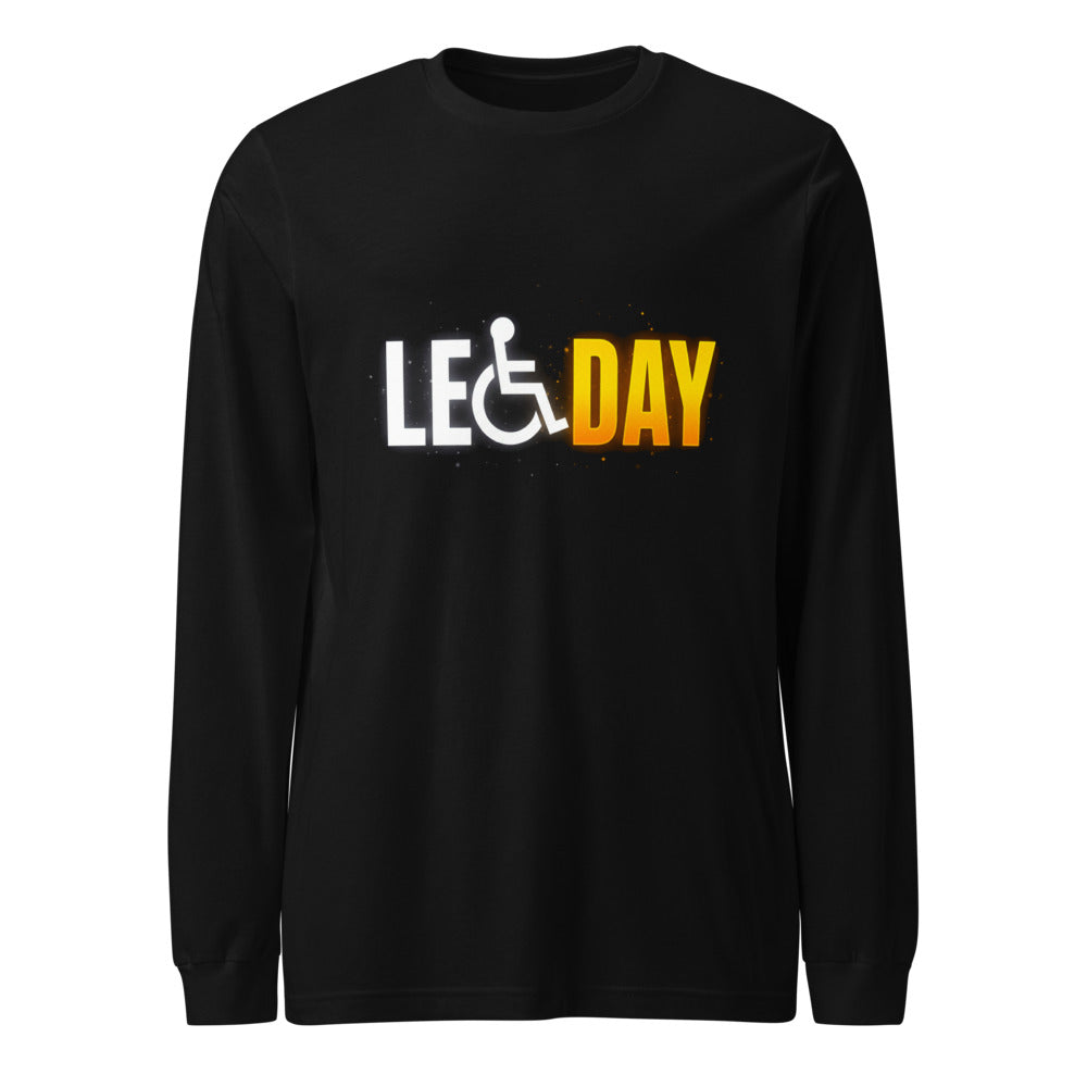 Manga larga Leg Day Access Symbol Gym Humor - Frente