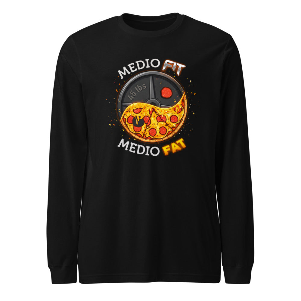 Manga larga Medio Fit Medio Fat Pizza Weight Plate - Frente