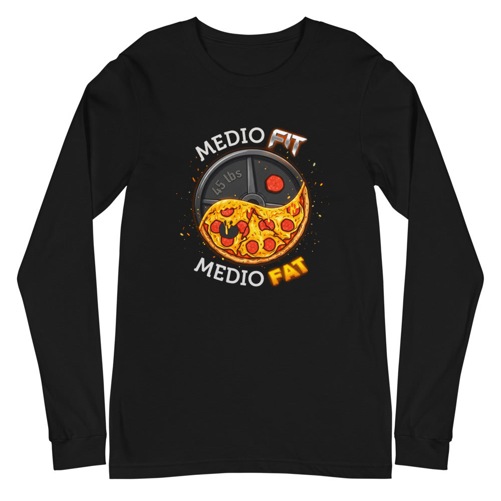 Manga larga Medio Fit Medio Fat Pizza Weight Plate - Plano