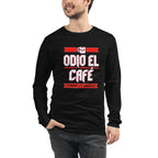 Manga larga Odio El Café Es Broma ¿Te Imaginas? - Modelo masculino
