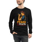 Manga larga Pesas Y Coleta Construidas Por Determinación - Modelo masculino