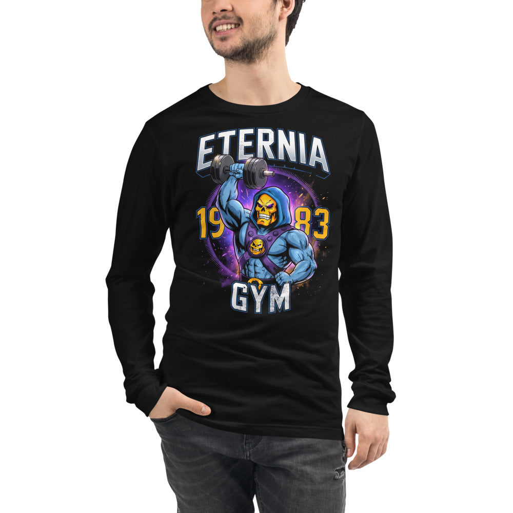 Manga larga Skeletor Eternia Gym 1983 Raised Dumbbell - Modelo masculino