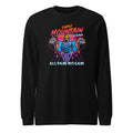 Manga larga Skeletor Synthwave All Pain No Gain - Frente