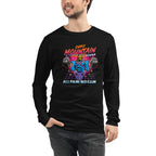 Manga larga Skeletor Synthwave All Pain No Gain - Modelo masculino
