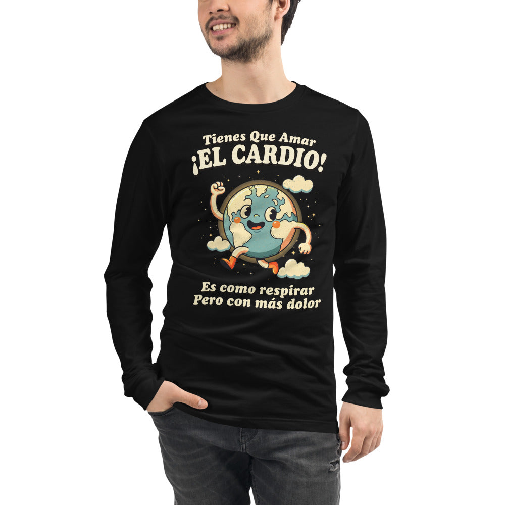 Manga larga Tienes Que Amar El Cardio Planeta Tierra - Modelo masculino