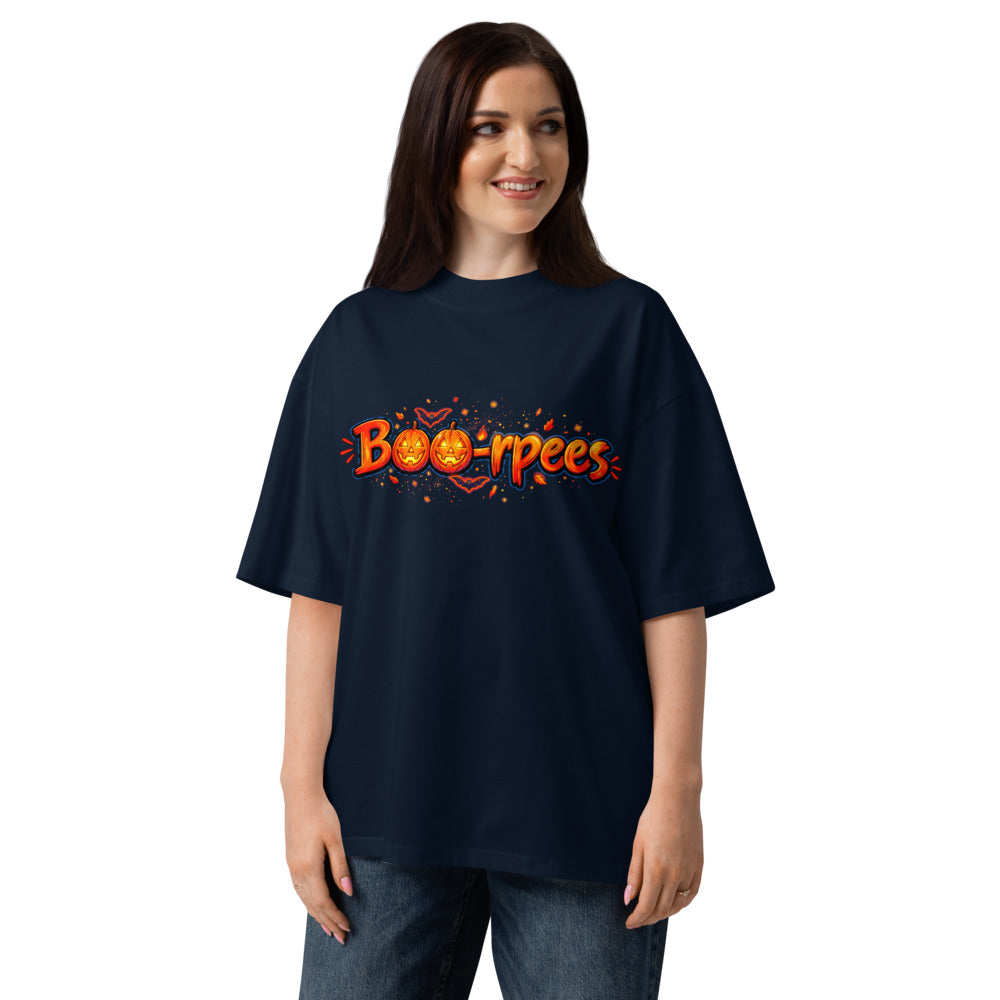 Oversize Boo-rpees Halloween Pumpkin Burpees - Modelo femenina