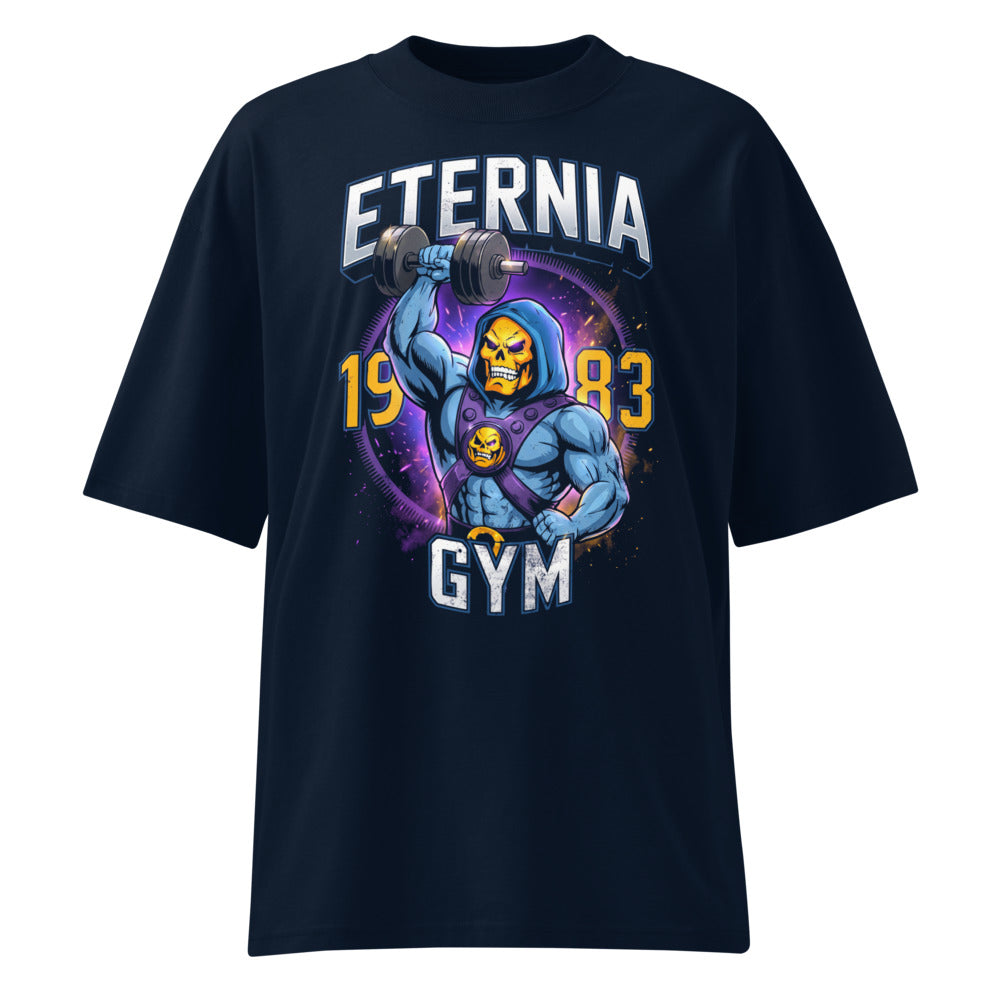 Oversize Skeletor Eternia Gym 1983 Raised Dumbbell - Frente fantasma