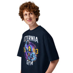 Oversize Skeletor Eternia Gym 1983 Raised Dumbbell - Modelo masculino lateral