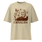 Oversize Crisálida Hombre Tatuaje Tribal Mariposas Sepia - Frente fantasma