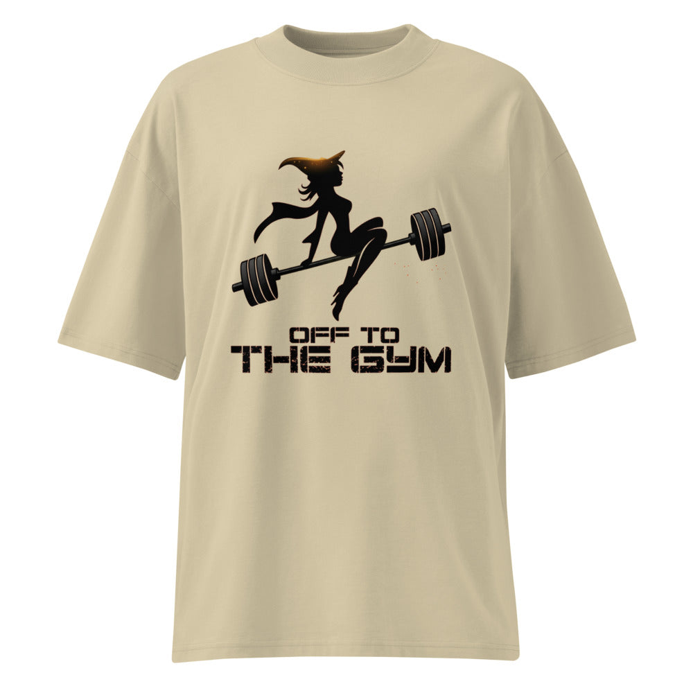 Oversize Off To The Gym Witch Barbell - Frente fantasma