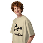 Oversize Off To The Gym Witch Barbell - Modelo masculino lateral
