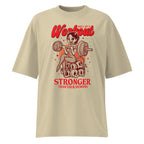 Oversize Stronger Than Your Demons Devil Girl Barbell - Frente fantasma