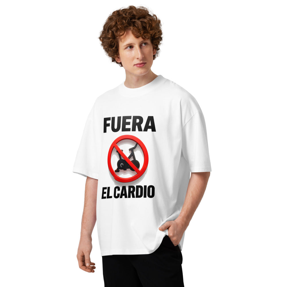 Oversize Fuera El Cardio - Modelo masculino