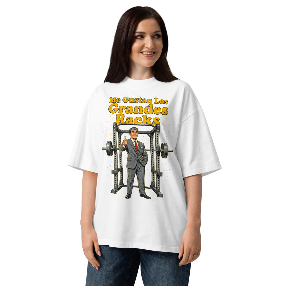 Oversize Pulgar Arriba Power Rack Traje Gris - Modelo femenina