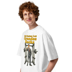 Oversize Pulgar Arriba Power Rack Traje Gris - Modelo masculino lateral