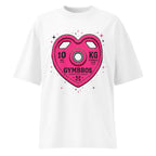 Oversize Strength With Purpose Pink Heart Plate - Frente fantasma