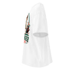 Oversize Stronger Every Day Retro Barbell Roses - Lateral fantasma