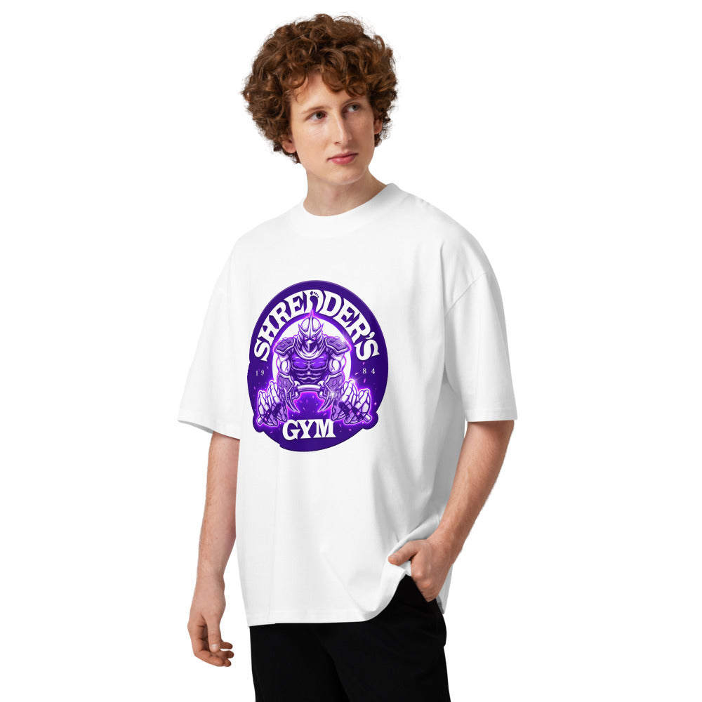 Oversize TMNT Shredder's Gym 1984 Purple Emblem - Modelo masculino