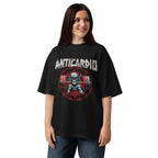 Oversize Anticardio Calavera Barra Alambre De Púas - Modelo femenina