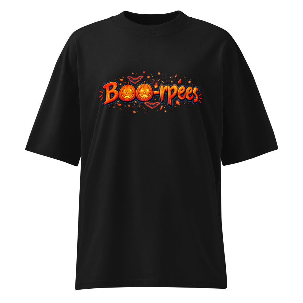 Oversize Boo-rpees Halloween Pumpkin Burpees - Frente fantasma