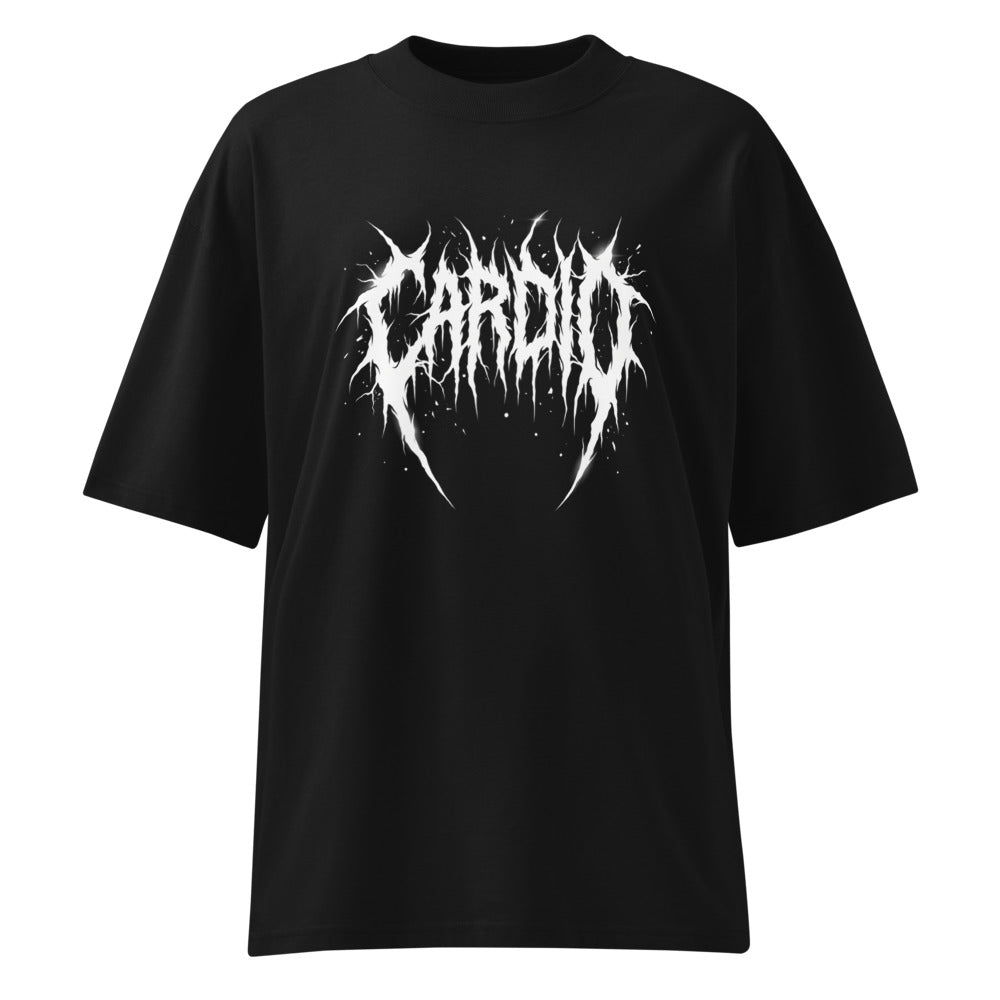 Oversize Cardio Death Metal Espinas Blancas - Frente fantasma