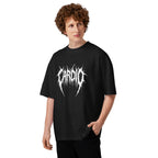 Oversize Cardio Death Metal Espinas Blancas - Modelo masculino