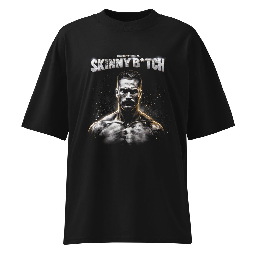 Oversize Dont Be Skinny Bodybuilder Gym Humor - Frente fantasma