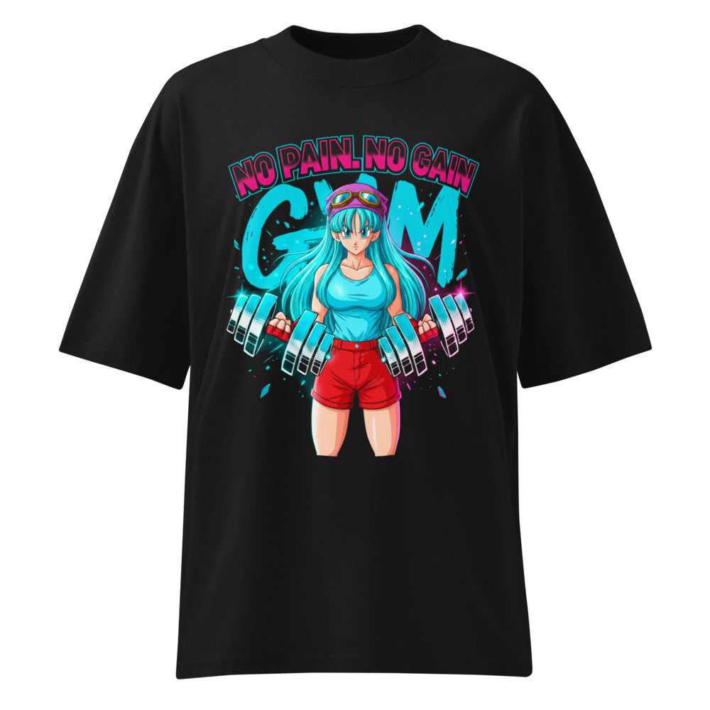 Oversize Dragon Ball Bulma No Pain No Gain - Frente fantasma