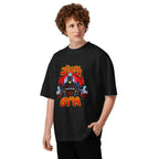Oversize Godzilla Gojira Gym Barbell Blue Spikes - Modelo masculino