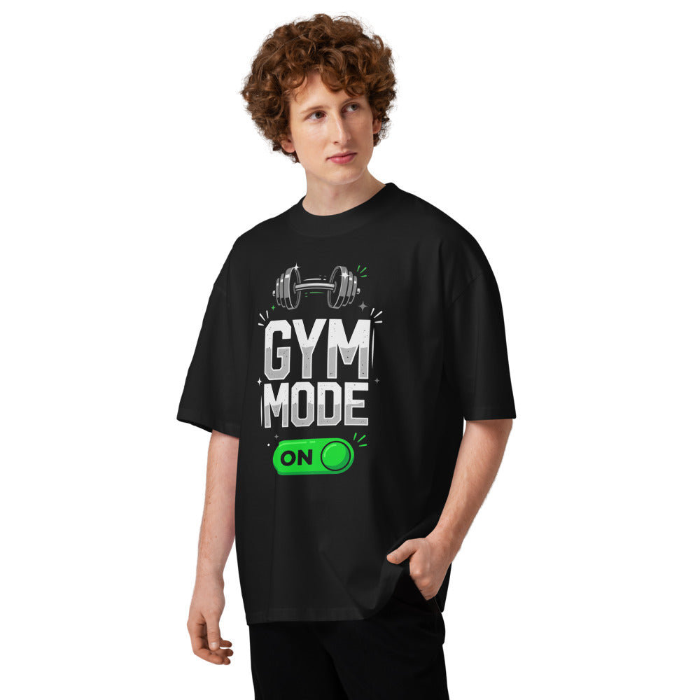 Oversize Gym Mode On Barbell Toggle - Modelo masculino