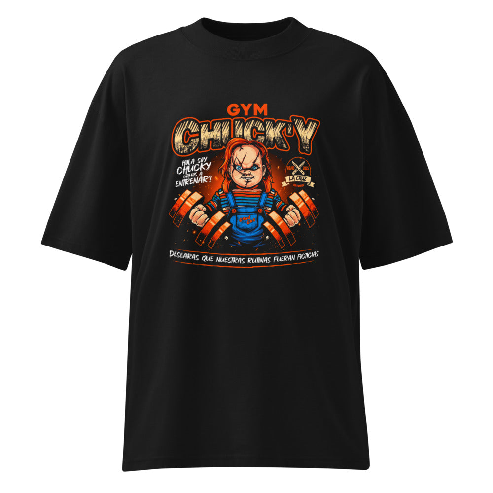 Oversize Hola Soy Chucky Vamos A Entrenar - Frente fantasma