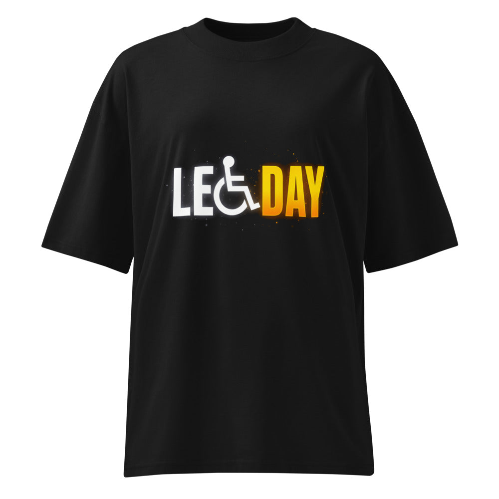 Oversize Leg Day Access Symbol Gym Humor - Frente fantasma