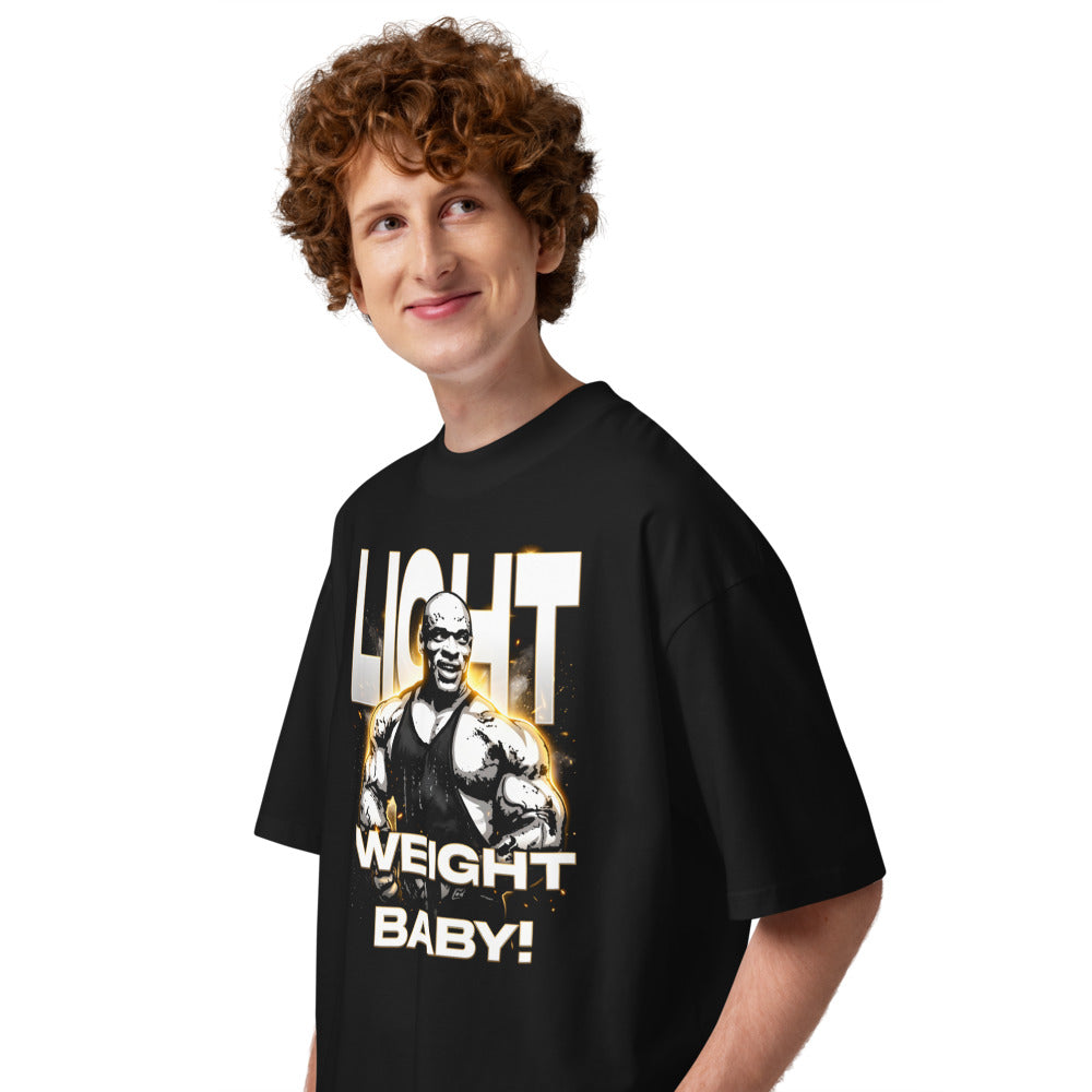 Oversize Light Weight Baby Gym Bodybuilder - Modelo masculino lateral
