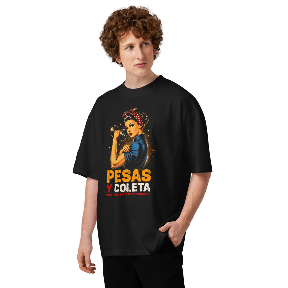 Oversize Pesas Y Coleta Construidas Por Determinación - Modelo masculino