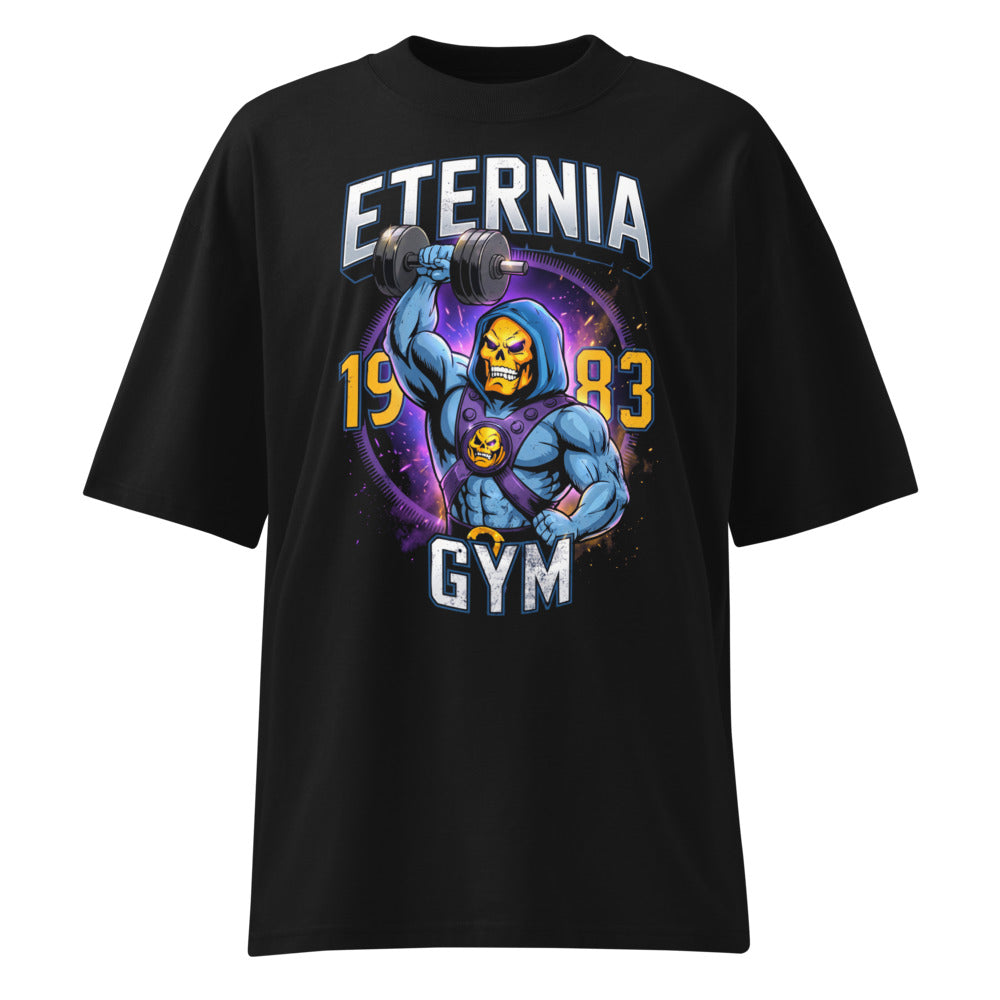 Oversize Skeletor Eternia Gym 1983 Raised Dumbbell - Frente fantasma