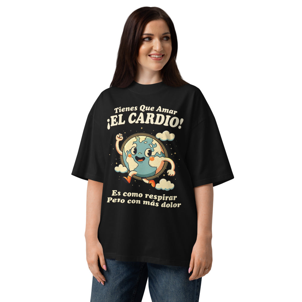 Oversize Tienes Que Amar El Cardio Planeta Tierra - Modelo femenina