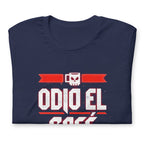 Playera Odio El Café Es Broma ¿Te Imaginas? - Doblado