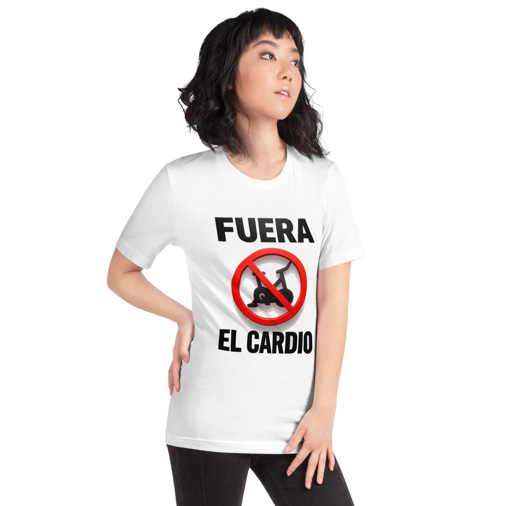 Playera Fuera El Cardio - Modelo femenina
