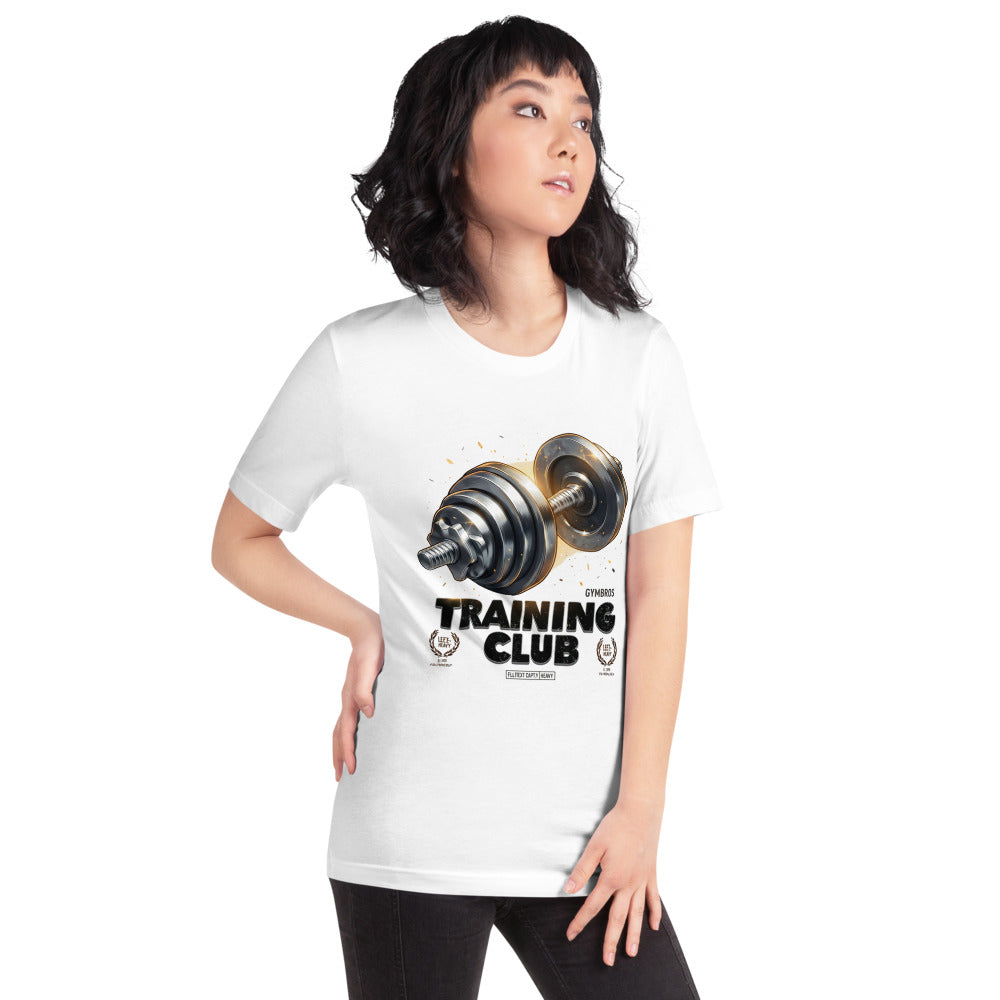 Playera Gymbros Training Club Steel Dumbbell - Modelo femenina