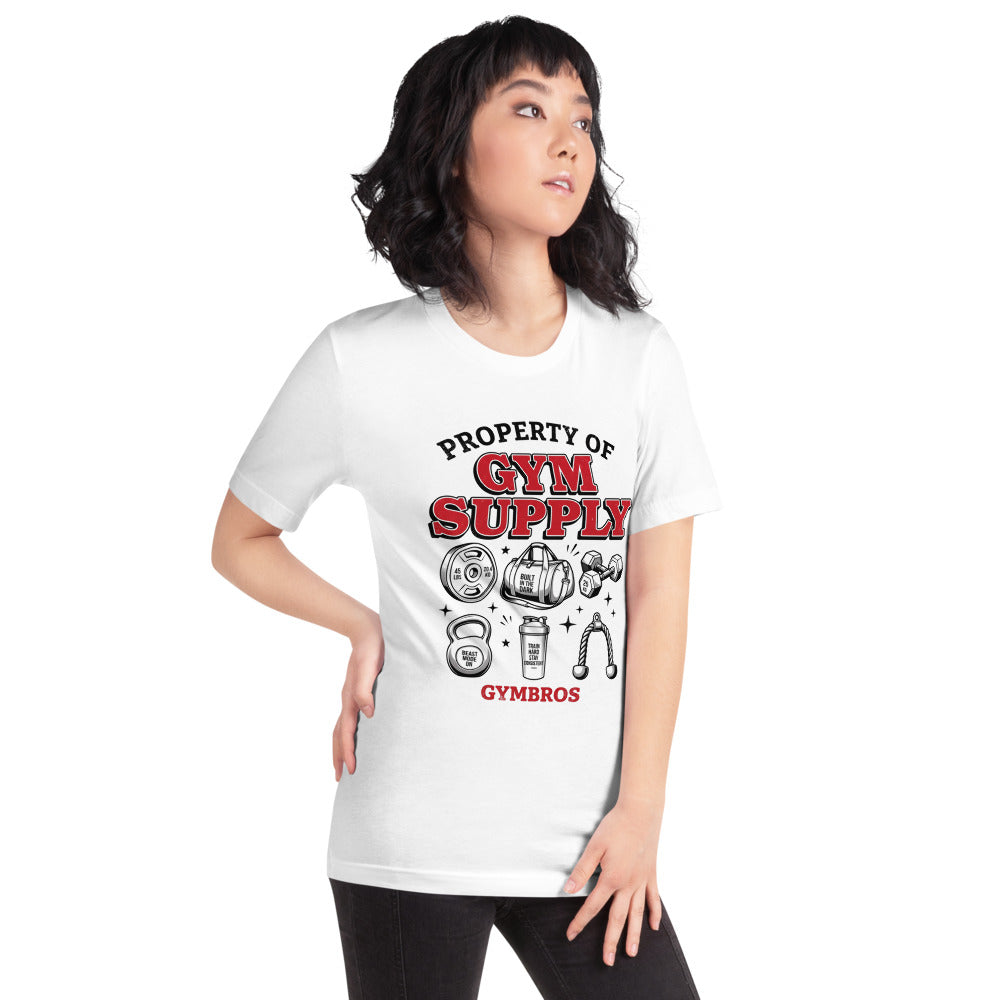 Playera Property Of Gym Supply Kettlebell Shaker - Modelo femenina
