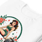 Playera Stronger Every Day Retro Barbell Roses - Doblado zoom